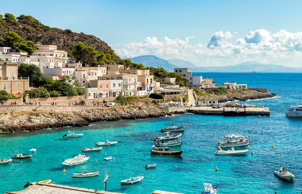 Levanzo Sicília Itália Setembro 2016 Vista Ilha Levanzo Menor Das — Fotografia de Stock