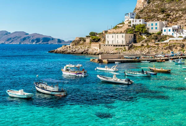 Levanzo Adasının Göster Trapani Talya Sicilya Akdeniz Aegadian Islands Küçüğüdür — Stok fotoğraf