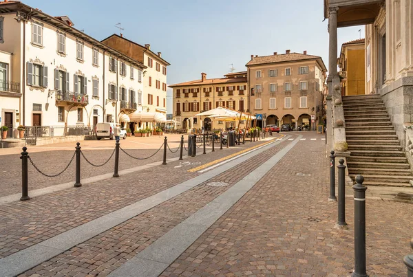 Arona Piamonte Italia Septiembre 2019 Vista Plaza Central Piazza Del — Foto de Stock