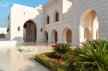 Muscat 'taki Kraliyet Opera Evi manzarası, Umman Sultanı.