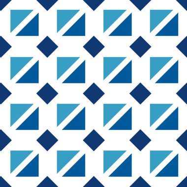 BLUE SQUARE PATTERN