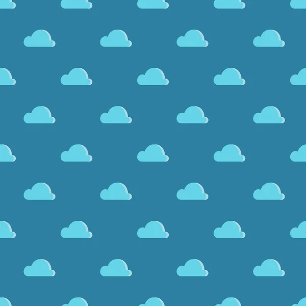 Blaues Wolkenmuster — Stockvektor