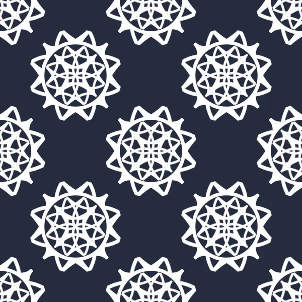 Orientaliska mönster på den blå bakgrunden — Stock vektor
