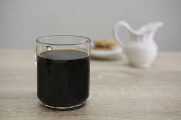 Filiżanka do kawy i mleka Jar — Zdjęcie stockowe