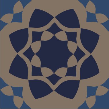 soyut çiçek deseni