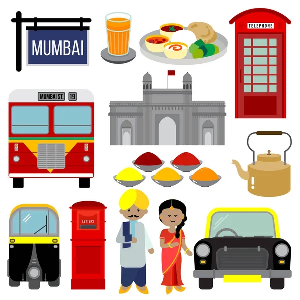ICON DE MUMBAI — Image vectorielle