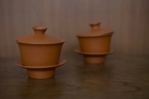 TWO CHINESE TEA SETS — Stock Photo, Image