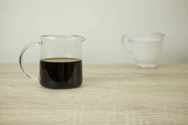 コーヒーと牛乳瓶 — ストック写真