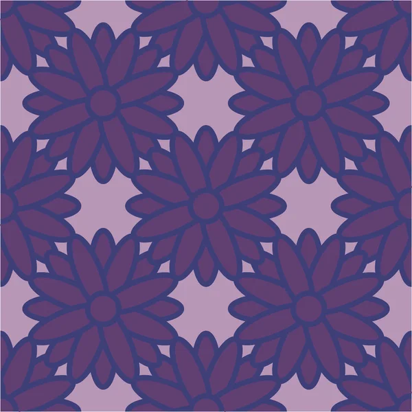 SEAMLESS FLOWER ON PURPLE BACKGROUND