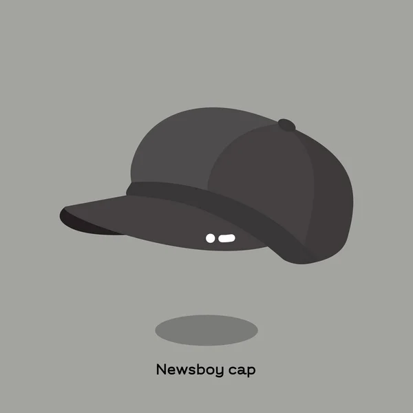 NEWSBOY CAP — Stock Vector