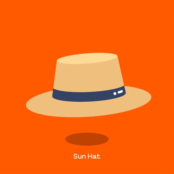 Chapeau soleil — Image vectorielle