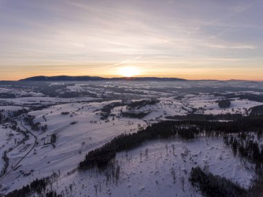 Mountain landscape of Jeseniky Mountains