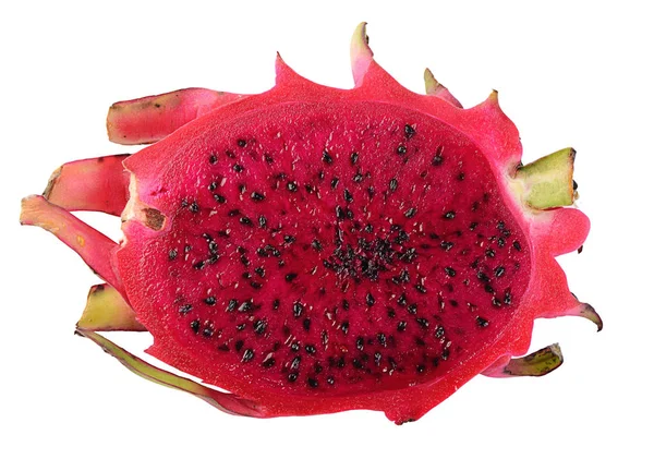 Dragon fruit ou pitaya isolé sur fond blanc — Photo