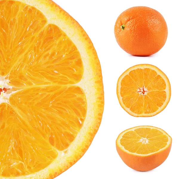 Lysande orange isolerad på vit bakgrund — Stockfoto