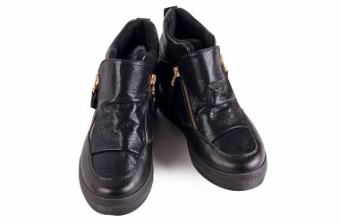 Beyaz izole kadın sonbahar botlar