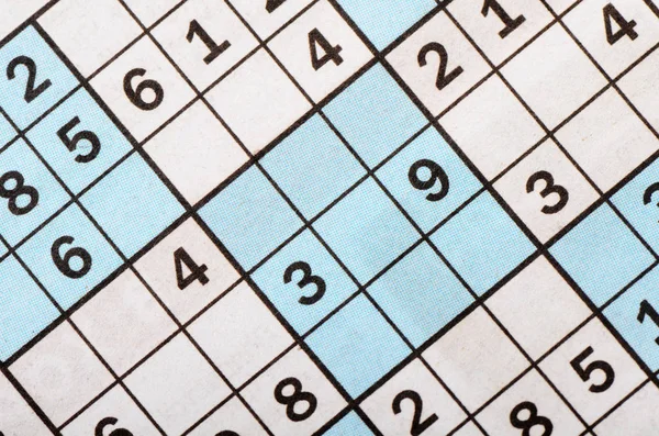 The blank crossword closeup — Stock Photo, Image