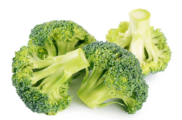 Verse broccoli geïsoleerd op witte achtergrond — Stockfoto