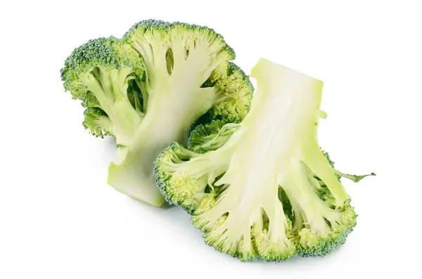 Verse broccoli geïsoleerd op witte achtergrond — Stockfoto