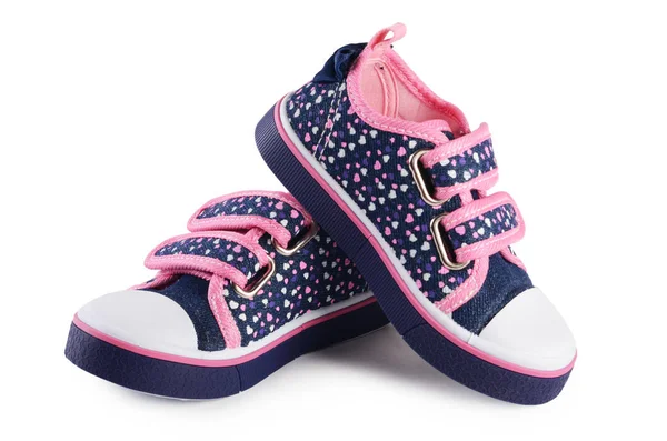 Dětské Jarní boty izolované na bílém — Stock fotografie