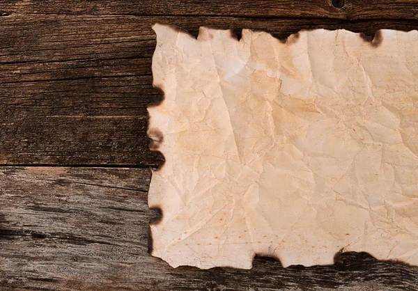 Altes Zerkleinertes Papier Mit Den Verbrannten Rändern — Stockfoto