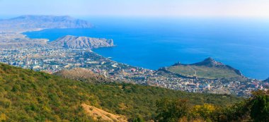 Sudak Kırım şehir panoraması