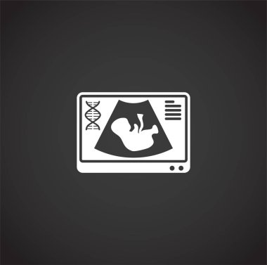 Grafik ve web tasarımı için arka planda üremeyle ilgili simge. Web veya mobil uygulama için yaratıcı illüstrasyon konsepti sembolü.