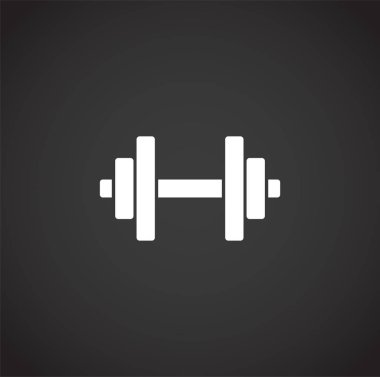 Grafik ve web tasarımı için arka planda sporla ilgili simge. Web veya mobil uygulama için yaratıcı illüstrasyon konsepti sembolü.