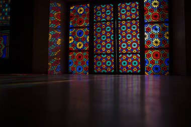 Sheki, Azerbaycan. Sheki 'deki Khans Sarayı. Azerbaycan Kültürü Mücevheri