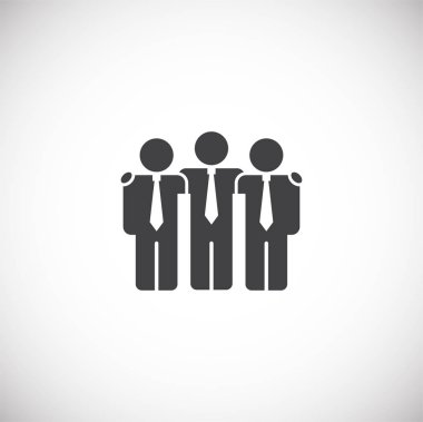 Grafik ve web tasarımı için arka planda takım çalışması simgesi. Web veya mobil uygulama için yaratıcı illüstrasyon konsepti sembolü.