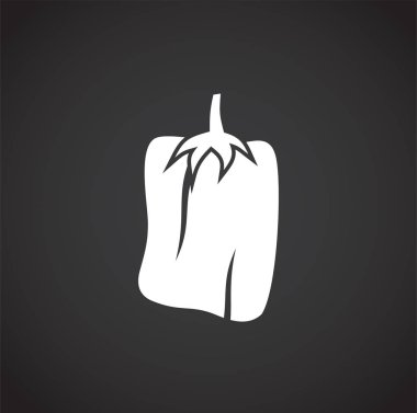 Grafik ve web tasarımı için arka planda sebzelerle ilgili simge. Web veya mobil uygulama için yaratıcı illüstrasyon konsepti sembolü.