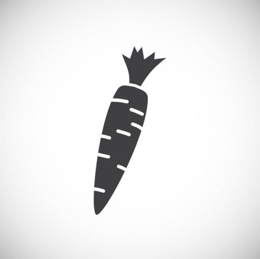 Grafik ve web tasarımı için arka planda sebzelerle ilgili simge. Web veya mobil uygulama için yaratıcı illüstrasyon konsepti sembolü.