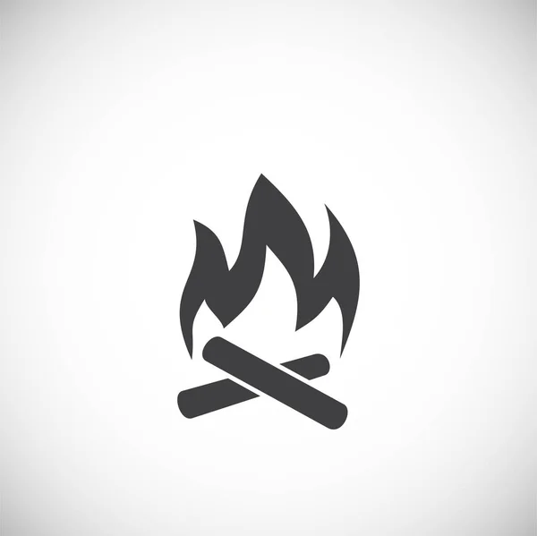Camping icon on background for graphic and web design. Creative illustration concept symbol for web or mobile app. — 스톡 벡터