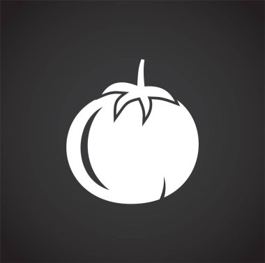 Grafik ve web tasarımı için arka planda sebzelerle ilgili simge. Web veya mobil uygulama için yaratıcı illüstrasyon konsepti sembolü.