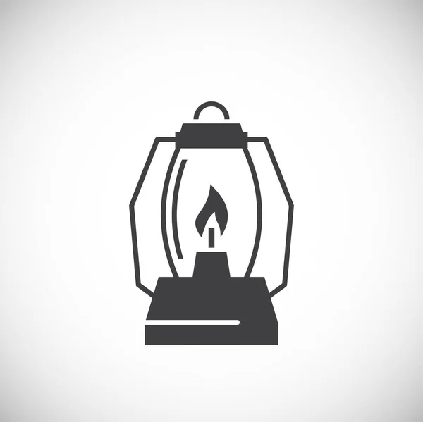 Camping icon on background for graphic and web design. Creative illustration concept symbol for web or mobile app. — 스톡 벡터