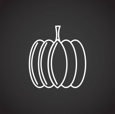 Grafik ve web tasarımı için arka planda sebzelerle ilgili simge. Web veya mobil uygulama için yaratıcı illüstrasyon konsepti sembolü.