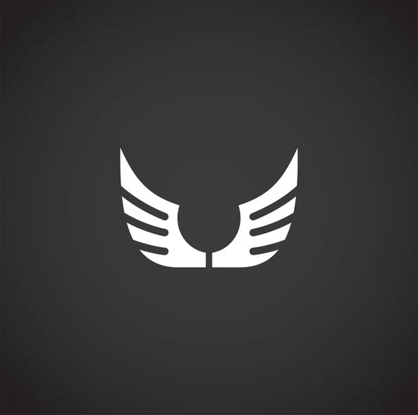 Flügel bezogene Symbol auf dem Hintergrund für Grafik-und Web-Design. kreatives Illustrationskonzept Symbol für Web oder mobile App — Stockvektor
