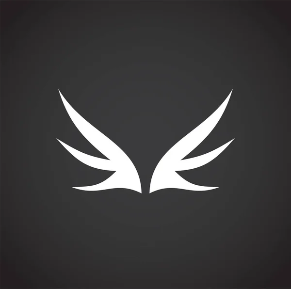 Vleugel gerelateerde pictogram op de achtergrond voor grafisch en web design. Creatieve illustratie concept symbool voor web of mobiele app — Stockvector