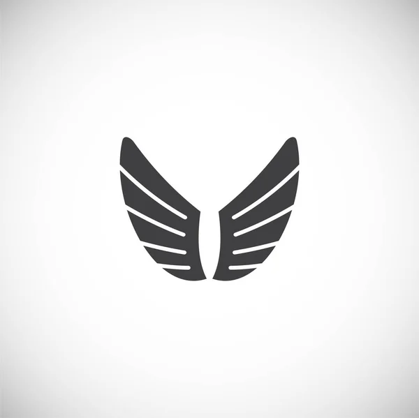 Flügel bezogene Symbol auf dem Hintergrund für Grafik-und Web-Design. kreatives Illustrationskonzept Symbol für Web oder mobile App — Stockvektor