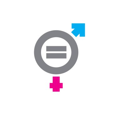 Gender related icon on background for graphic and web design. Creative illustration concept symbol for web or mobile app.