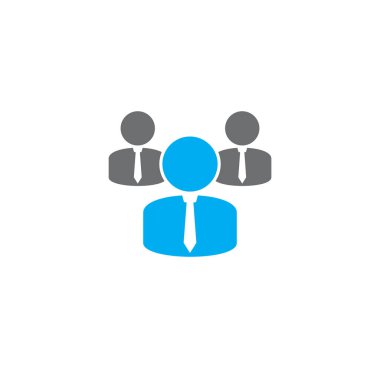 Group of business people related icon on background for graphic and web design. Creative illustration concept symbol for web or mobile app.