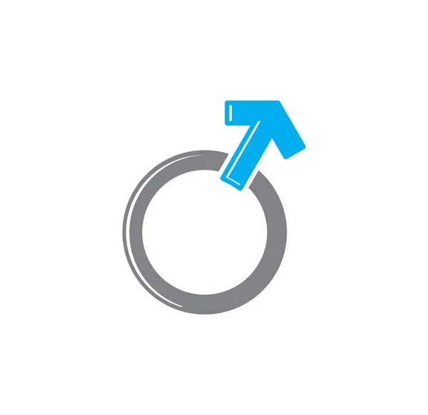 Ikona związana z płcią na tle grafiki i projektowania stron internetowych. Kreatywny symbol ilustracji dla aplikacji webowej lub mobilnej. — Wektor stockowy