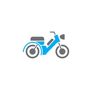 Motorcycle icon on background for graphic and web design. Creative illustration concept symbol for web or mobile app.