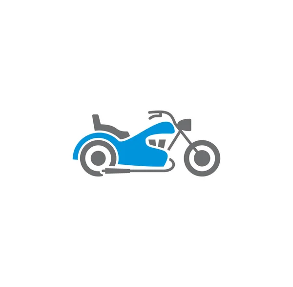 Icône de moto en arrière-plan pour la conception graphique et web. Symbole de concept d'illustration créative pour application web ou mobile . — Image vectorielle