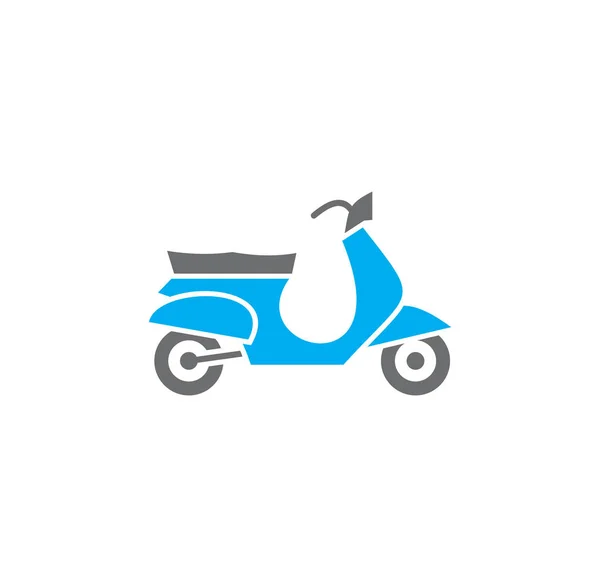 Icône de moto en arrière-plan pour la conception graphique et web. Symbole de concept d'illustration créative pour application web ou mobile . — Image vectorielle