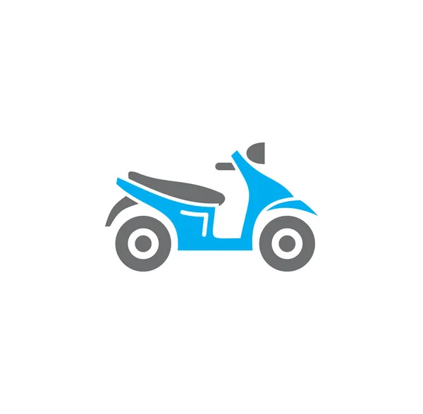 Icono de la motocicleta en el fondo para el diseño gráfico y web. Símbolo de concepto de ilustración creativa para web o aplicación móvil . — Vector de stock