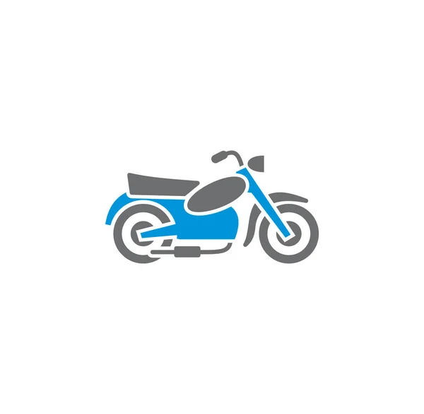 Icône de moto en arrière-plan pour la conception graphique et web. Symbole de concept d'illustration créative pour application web ou mobile . — Image vectorielle