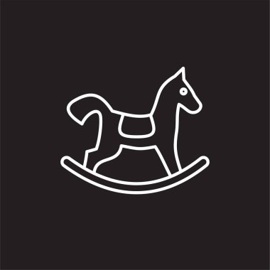 Christmas related toy icon outline on background for graphic and web design. Creative illustration concept symbol for web or mobile app.