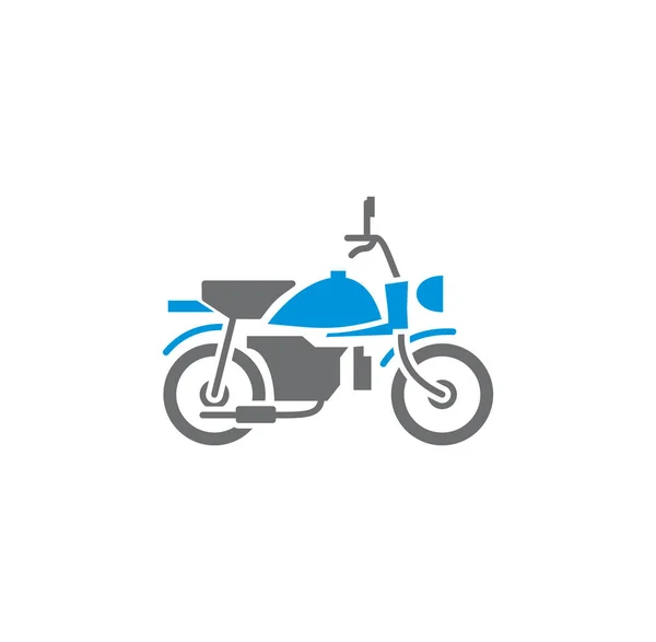 Icône de moto en arrière-plan pour la conception graphique et web. Symbole de concept d'illustration créative pour application web ou mobile . — Image vectorielle