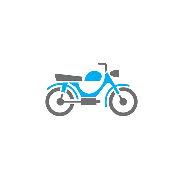 Ícone de motocicleta em segundo plano para design gráfico e web. Símbolo de conceito de ilustração criativa para web ou aplicativo móvel . — Vetor de Stock