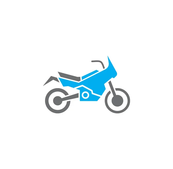 Icône de moto en arrière-plan pour la conception graphique et web. Symbole de concept d'illustration créative pour application web ou mobile . — Image vectorielle